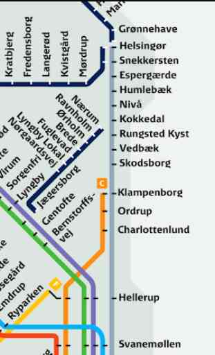 Copenhagen Rail Map 3