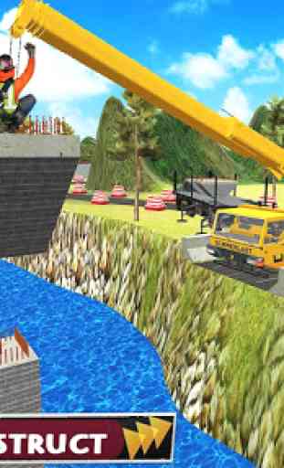 Costruzione di ponti: River Road Bridge Builder 3D 3