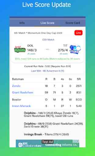 Cric Live - Live Cricket Score & News 3
