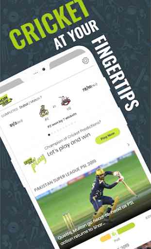 Cricingif - PSL 5 Live Cricket Score & News 1