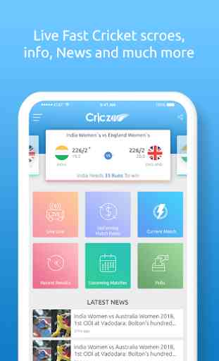 CricZoo - Fastest Cricket Live Line Score & News 3