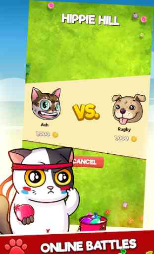 CUTE WARS PUZZLE BATTLE – Cats vs Dogs Match 3 3