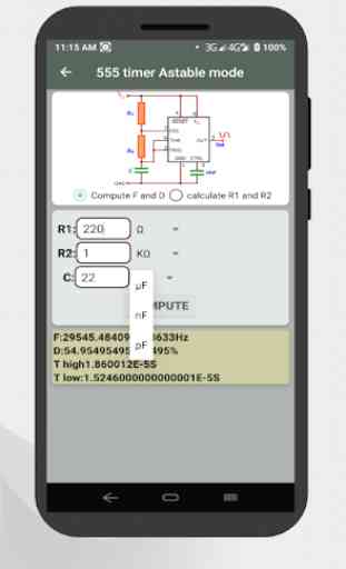 Electronics circuit calculator-Electronics toolkit 4