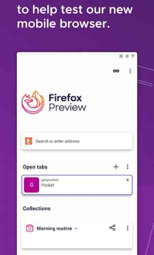 Firefox Preview 1