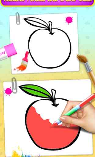 Fruits Coloring Book & Drawing Book 4