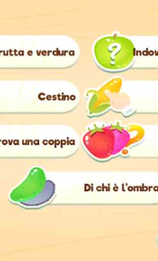 Frutta e verdura - Giochi per bambini 1