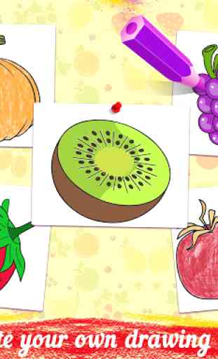 libro da colorare di frutti - libro da colorare 1