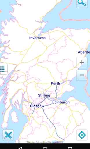 Map of Scotland offline 1
