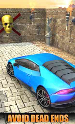 Moderno parcheggio per auto in 3D Maze 4