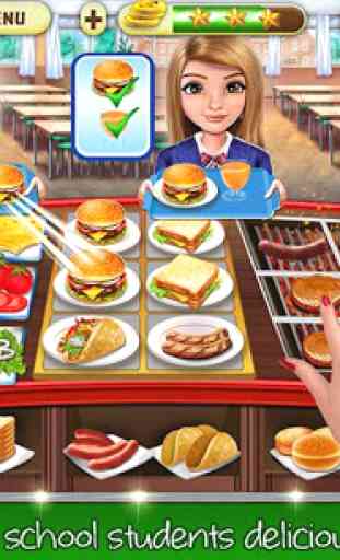 Ragazza del liceo: gioco di cucina per hamburger 2