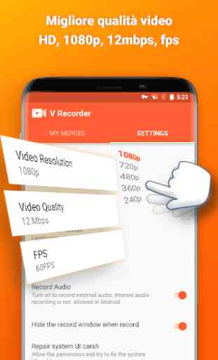 Screen Recorder Videoregistratore, V Recorder Lite 3