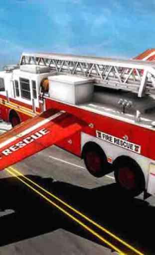 Simulatore di camion pompiere volante 2019 1