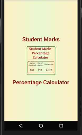 Student Marks Percentage Calculator 4