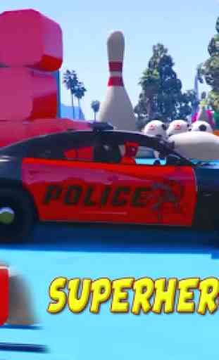 Superhero Police Chase :Furious Cop Car 3