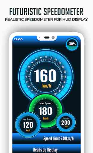 Tachimetro digitale HUD: GPS, Widget limite 3