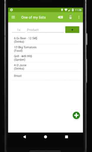 The shopping list - With shared shopping lists 1