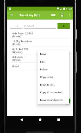 The shopping list - With shared shopping lists 4