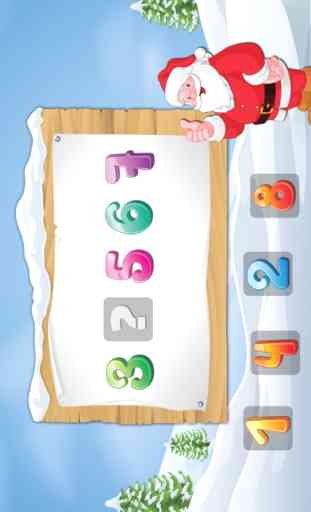 Matematica con Babbo Natale gratuito - i bambini imparano i numeri, addizione e sottrazione 3