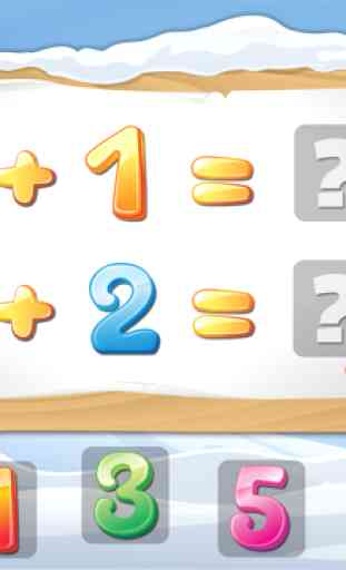 Matematica con Babbo Natale gratuito - i bambini imparano i numeri, addizione e sottrazione 4