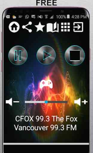 CFOX 99.3 The Fox Vancouver 99.3 FM CA App Radio F 1