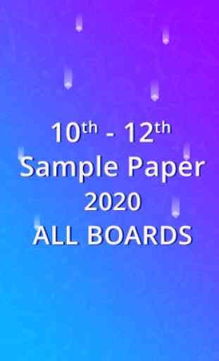 10th 12th Sample Paper 2020 All Boards 1