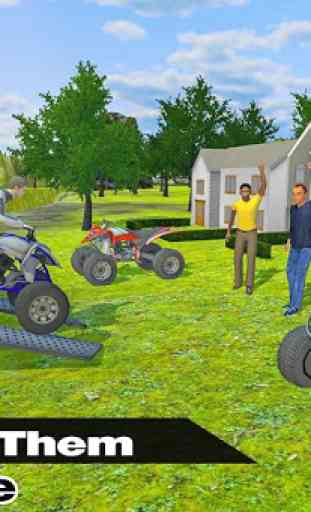 Atv Quad Moto 3D Transport: Truck Drive Simulator 4