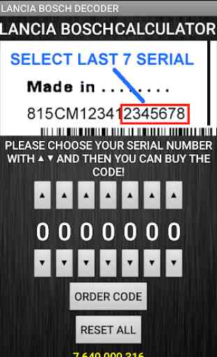 Bosch Lancia Radio Code Decoder 2