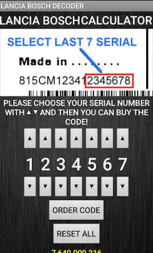 Bosch Lancia Radio Code Decoder 3