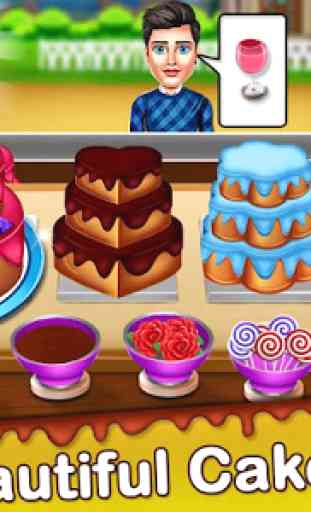 Cake Shop Cafe Pastries & Waffles cooking Game 1