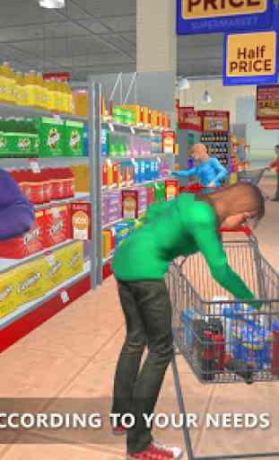 Cassa virtuale della drogheria del supermercato 1