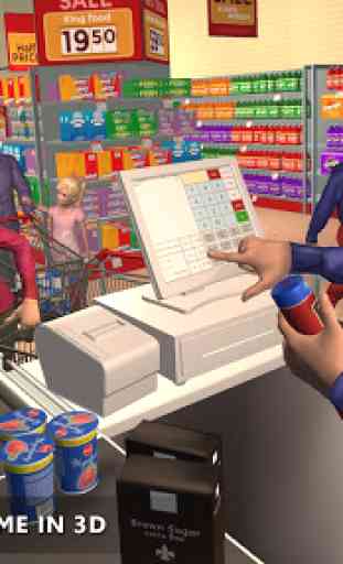 Cassa virtuale della drogheria del supermercato 2