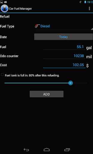 Combustibili Car Fuel Manager 3