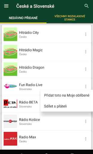 Czech and Slovakia Radio Stations 1