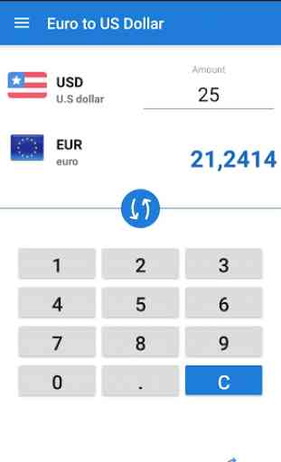 Da Euro a Dollaro statunitense / EUR a USD 1