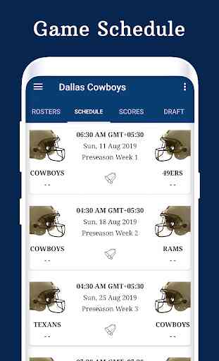 Dallas - Football Live Score & Schedule 1