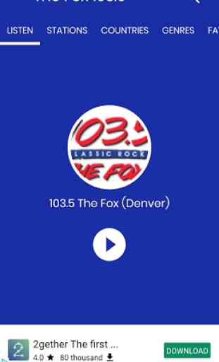 Denver Radio 103.5 The Fox Classic Rock 1