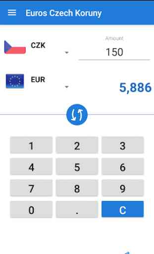 Euro a Koruna ceca / EUR a CZK 1