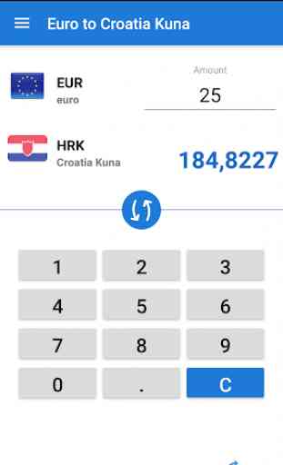 Euro a Kuna croata / EUR a HRK 3