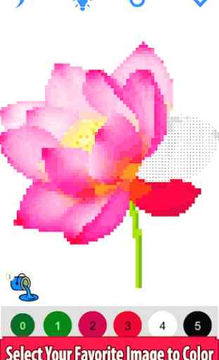 Flowers Color by Number:Pixel Art,Sandbox Coloring 3