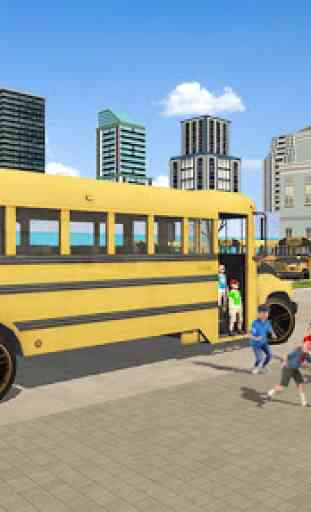 fuori strada scuola autobus autista città trasport 4