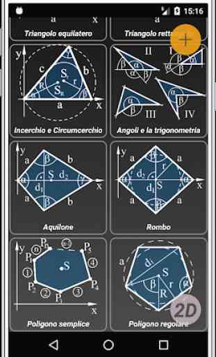 Geometryx: Geometria - Calcolatrice 2