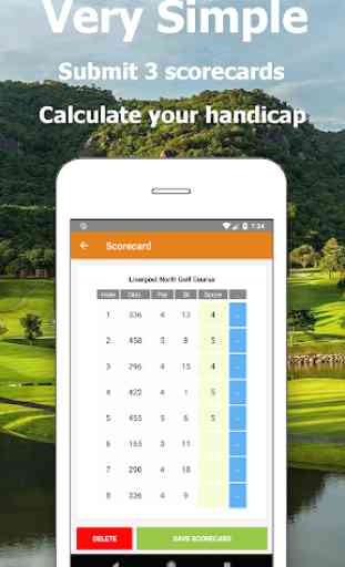 Golf Handicap - Scorecard - My Online Golf Club 2