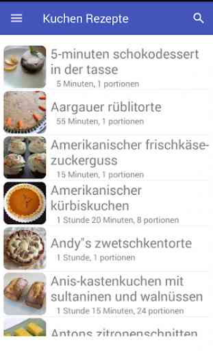 Kuchen rezepte app in Deutsch kostenlos offline 1