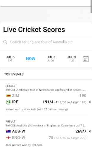 Live Cricket - All Cricket Scores, News & Video 1
