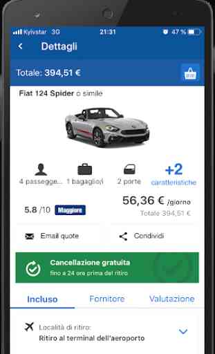Noleggio Auto App Carngo.com Autonoleggio 3