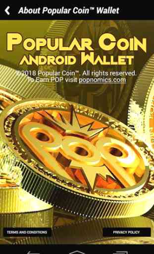 Popular Coin (POP) Wallet for Android aka POPCOIN 1