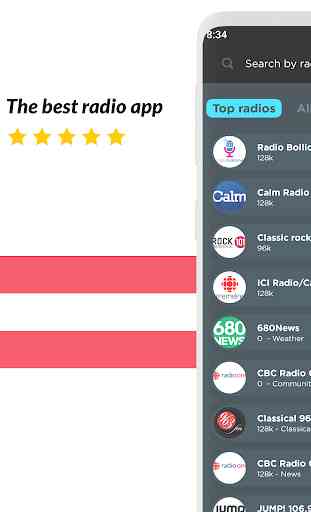 Radio svizzera: radio FM gratuita su Internet 1