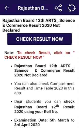 Rajasthan Board 10th 12th Result 2020 4