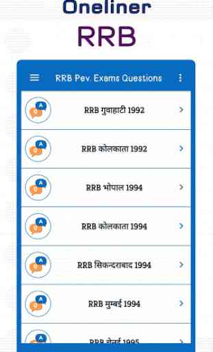 RRB Previous Year GK Questions - Hindi 3