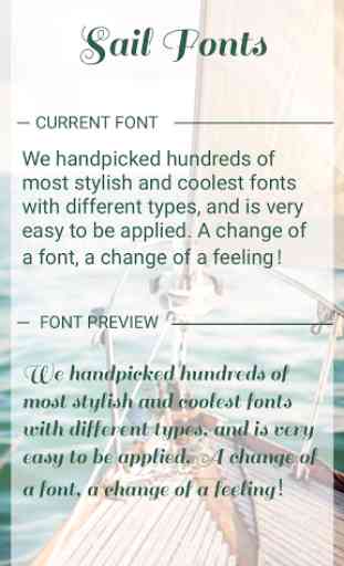 Sail Font for FlipFont , Cool Fonts Text Free 1